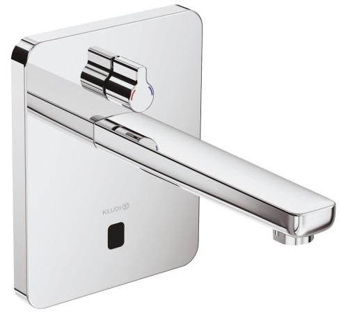 Смеситель для раковины бесконтактный Kludi Zenta E настенный 190 мм внешняя часть 3850005
