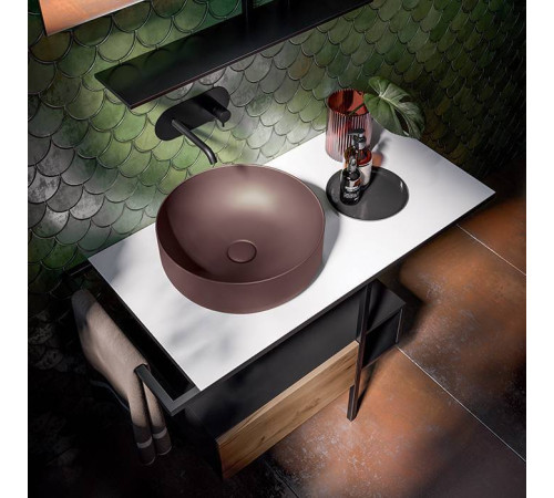 Раковина-чаша Kerasan Nolita 40х15 см без отверстия Borgogna matt 534475