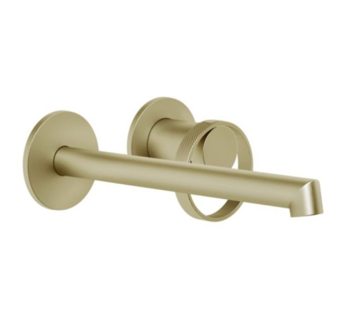 Смеситель для раковины настенный Gessi Anello Brushed Brass PVD 63383#727