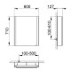 Зеркальный шкаф Keuco Somaris 60x71x12.8 см 1-дверный IP 44 14501001100