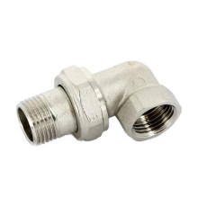 Угольник трехкомпонентный никелированный Tiemme 1/2x1/2 1500168