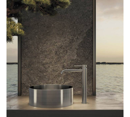 Смеситель для раковины Newform X-STEEL 316 высокий излив 190 мм Inox 69615X.50.050