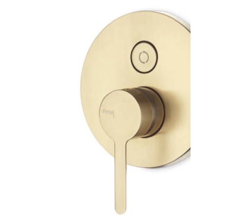 Смеситель для душа встраиваемый FIMA Carlo Frattini Snap на 2 выхода брашированный шампань F3119E2HS