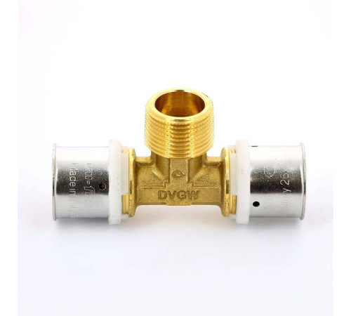 Тройник пресс с наружной резьбой Uni-Fitt 26х3/4х26 708G8380