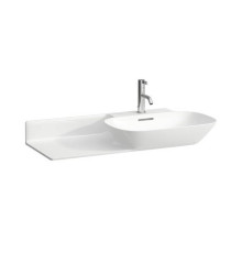 Раковина накладная Laufen INO 90х45х12 см 1 отверстие полка слева белый матовый 8.1330.1.757.104.1