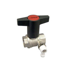 Кран шаровой Oventrop Optibal DN 15 1/2 ВВ PN 16 с удлиненной ручкой и штуцером 1077804