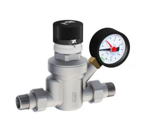 Редуктор давления FAR 1/2 НР-НР с визуализацией давления с манометром FA 2879 12
