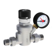 Редуктор давления FAR 3/4 НР-НР с визуализацией давления и манометром хромированный FA 2879 34