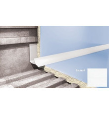 Профиль для плитки ПВХ внутренний Cezar 10 мм белый VT101