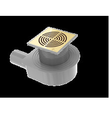 Душевой трап Boheme 15x15 см матовое золото 984-15-MG