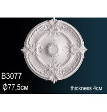 Розетка потолочная под люстру Perfect B3077 полиуретановая с орнаментом 578 мм B3077