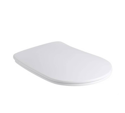Сиденье для унитаза Kerasan Nolita SLIM быстросъемное с микролифтом белый матовый/хром 539130