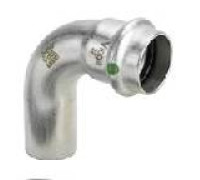 Отвод 90° Viega Sanpress Inox НВ нержавеющая сталь 18 мм 435714