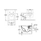 Унитаз подвесной Villeroy & Boch Venticello безободковый с сиденьем SlimSeat Line микролифт CeramicPlus 4611RLR1