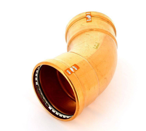 Угол пресс 45° Viega Profipress 108 мм медь 476922