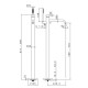 Смеситель для ванны Newform XT напольный с ручным душем хром 4278E.21.018