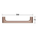Поручень Keuco Edition 400 35 см подвесной brushed red gold 11507290000