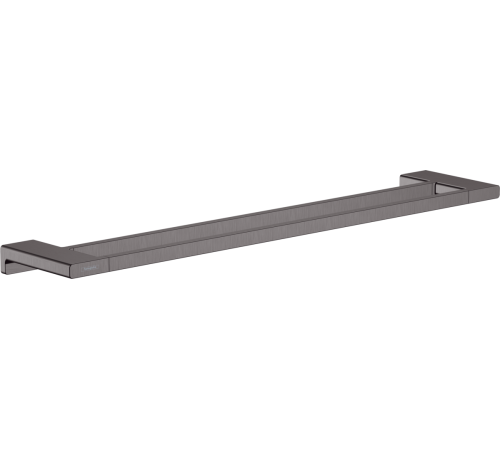 Держатель для полотенец двойной Hansgrohe AddStoris 648 мм шлифованный черный хром 41743340