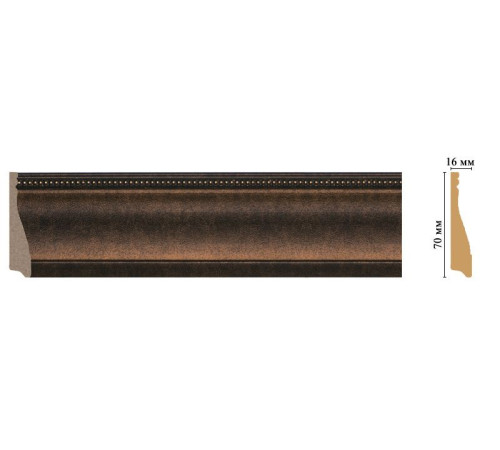 Плинтус напольный DECOMASTER 193 70х16х2400 мм 193-56