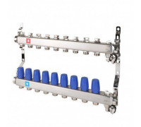 Коллекторная группа Hogart Premium 1 x 3/4 EK 9 выходов без расходомеров, с дренажным краном и воздухоотводчиком HOGMS60906