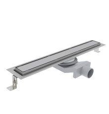 Трап душевой Plumberia Selection PS IN-TILE 6x100 см нержавеющая сталь PST100MT