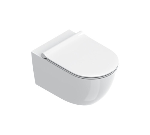 Унитаз подвесной Catalano Sfera 55x35 см безободковый Tornado Cataglaze+ белый глянцевый 0511750001/9056160000