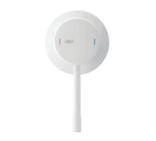 Смеситель встраиваемый Alpi Blue на 1 потребитель белый матовый BU85B861BI