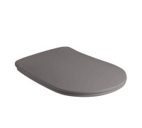 Сиденье для унитаза Kerasan Nolita SLIM быстросъемное Ferro matt петли хром 539189