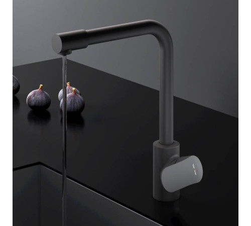 Смеситель для кухни AM.PM Like с каналом для питьевой воды L-излив черный F8005722
