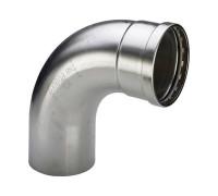 Отвод 90° Viega Sanpress Inox XL НВ нержавеющая сталь 76.1 мм 482626