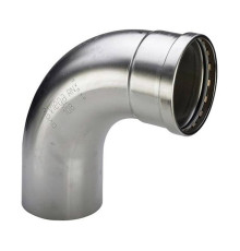 Отвод 90° Viega Sanpress Inox XL НВ нержавеющая сталь 76.1 мм 482626