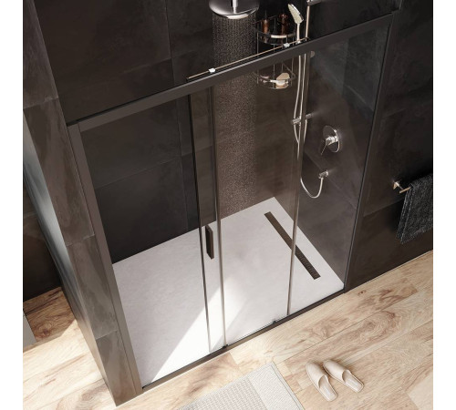 Дверь душевая в нишу AM.PM Gem 140x195 см раздвижная W90G-140-1-195BT