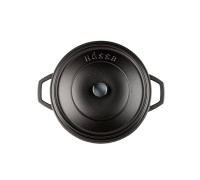 Кастрюля низкая Hascevher Y KT 28 см черная матовая A890028