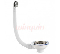 Слив-перелив для мойки Wirquin Элит 1 1/2 чашка 114 мм круглый перелив 30986441