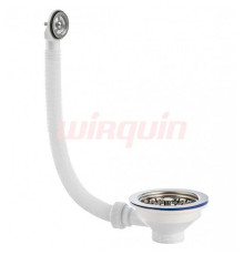 Слив-перелив для мойки Wirquin Элит 1 1/2 чашка 114 мм круглый перелив 30986441