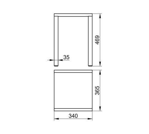 Табурет для душа Keuco Plan 365x340 мм пластик нагрузка 100 кг хром/dark grey 14982010037