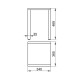 Табурет для душа Keuco Plan 365x340 мм пластик нагрузка 100 кг хром/dark grey 14982010037