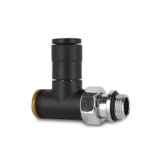 Вентиль прямой SR Rubinetterie Tondera 1/2x3/4E ручной черный 0625-1500VCES