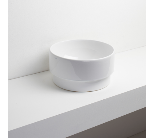 Раковина полувстраиваемая Simas PO-MO 37x19 см без отверстия белый PO01bi