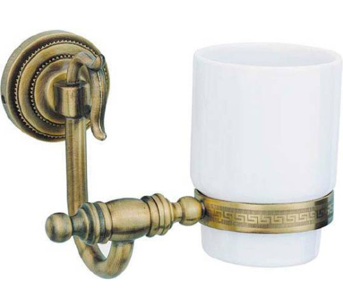 Стакан для зубных щеток Boheme Medici подвесной бронза/белый 10604