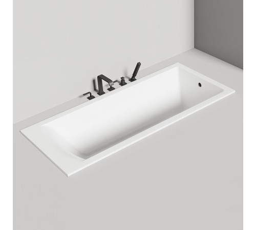 Ванна встраиваемая Salini Cascata 180х80х60 см S-Sense белый глянцевый с ножками 23101H/104213G