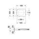 Сиденье для унитаза Duravit D-Code петли пластик с микролифтом 0067390000