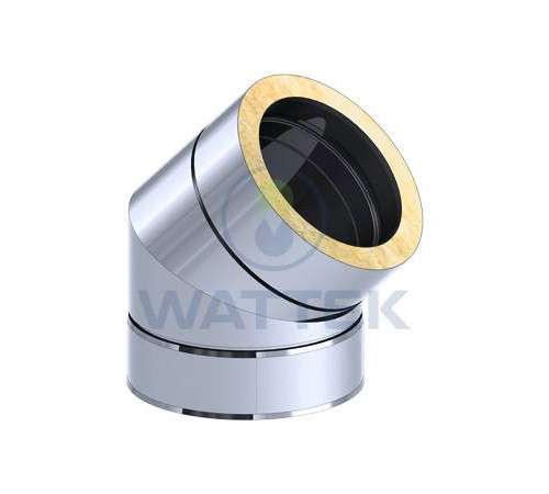 Колено дымохода Wattek 45° 180 мм 4E45