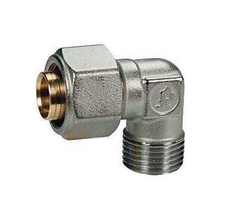 Угольник 90° Giacomini R562M 32x3 мм - 1 НР латунь хромированный R562MX126