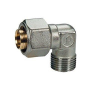 Угольник 90° Giacomini R562M 16x2 мм - 1/2 НР латунь хромированный R562MX048