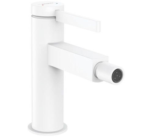 Смеситель для биде hansgrohe Finoris однорычажный с клапаном Push-Open матовый белый 76200700