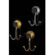 Крючок для ванной двойной Boheme Royal Cristal золото 10926-G-B