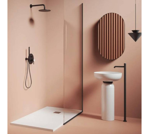 Раковина на пьедестале Artceram Jolie 50 см белый глянцевый/черный JOL001 01 00