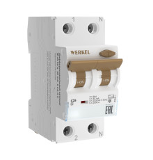 Дифференциальный автомат 1P+N 25 A 30 mА 6 kА C А W922P256