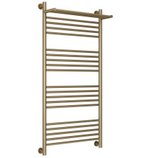 Полотенцесушитель водяной Сунержа Богема+ с 1 полкой 650x1262 мм золотой шёлк матовый 32-0223-1260